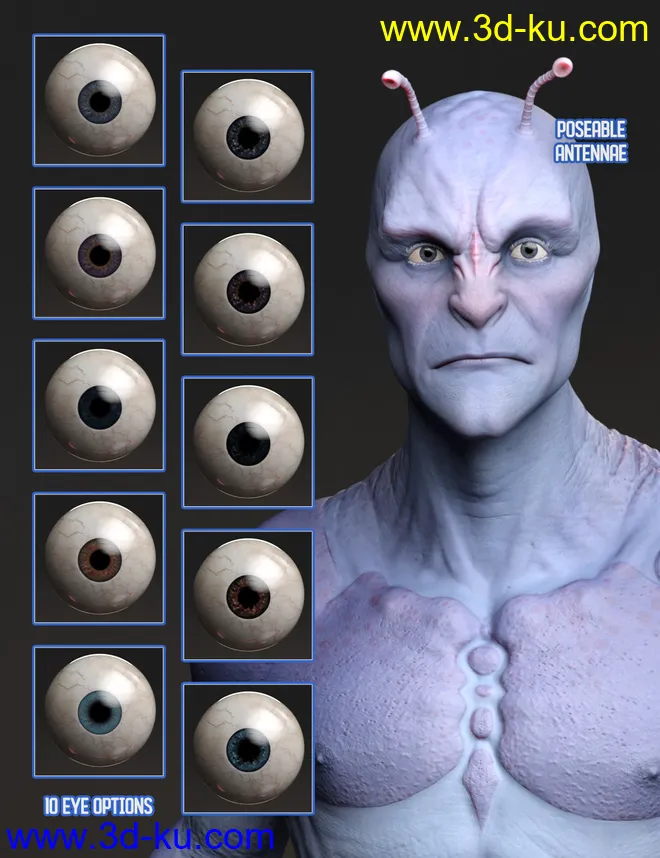 Planetary Smuggler HD for Genesis 8 Male模型的图片6