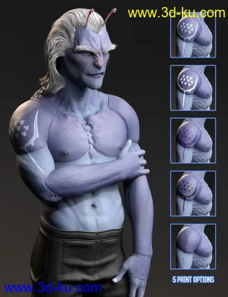 3D打印模型Planetary Smuggler HD for Genesis 8 Male的图片