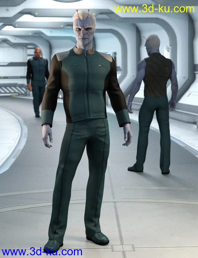 Planetary Smuggler HD for Genesis 8 Male模型的图片10