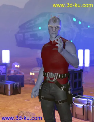 3D打印模型Planetary Smuggler HD for Genesis 8 Male的图片