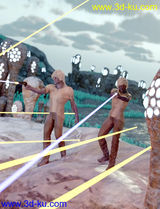 Planetary Smuggler HD for Genesis 8 Male模型的图片14