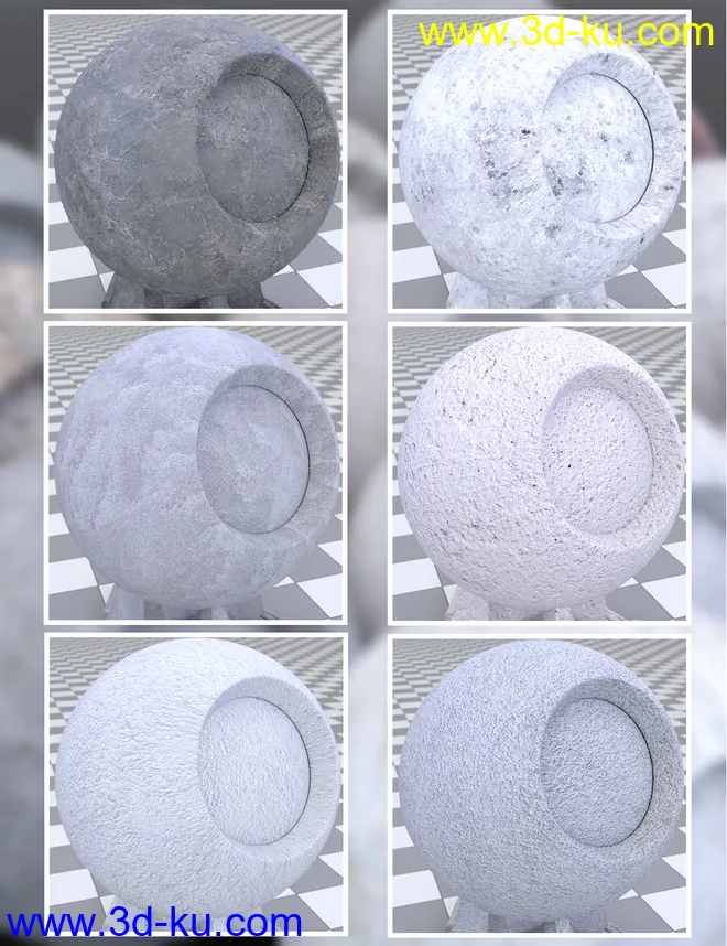 Plaster and Concrete - Iray Shaders模型的图片3