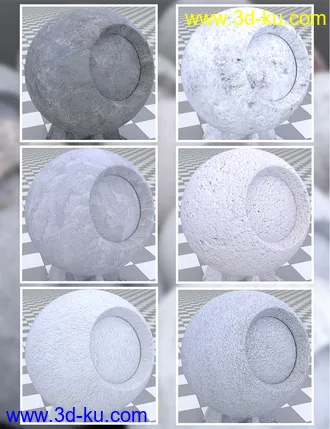 3D打印模型Plaster and Concrete - Iray Shaders的图片