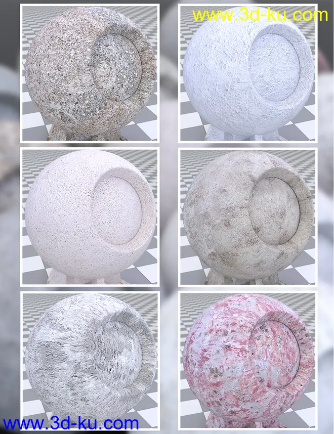 Plaster and Concrete - Iray Shaders模型的图片4