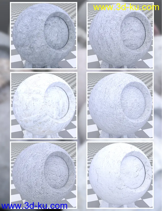 Plaster and Concrete - Iray Shaders模型的图片6