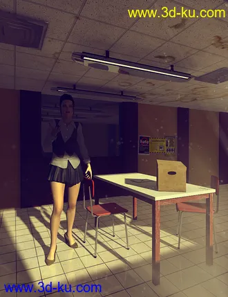 3D打印模型Police Interrogation Room的图片