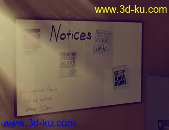 3D打印模型Police Interrogation Room的图片
