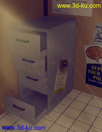 3D打印模型Police Interrogation Room的图片