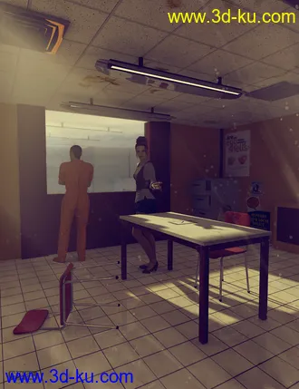 3D打印模型Police Interrogation Room的图片