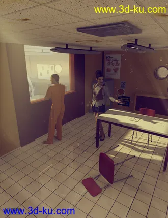 3D打印模型Police Interrogation Room的图片
