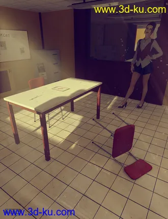 3D打印模型Police Interrogation Room的图片