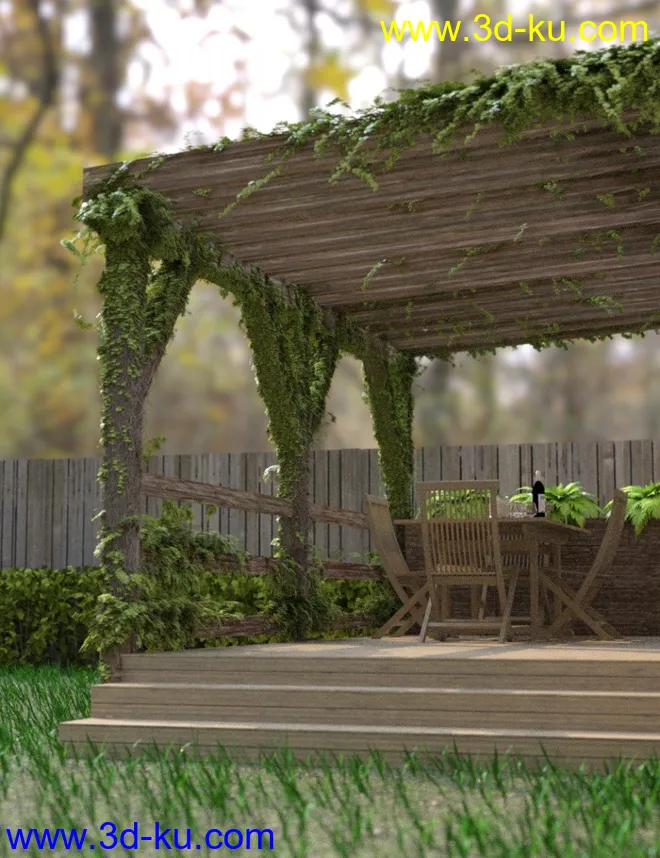 Porch Garden set模型的图片1