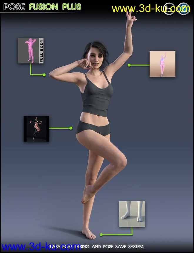 Pose Fusion Plus for Genesis to Genesis 8模型的图片9