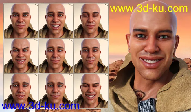 Priest of the Sun Expressions for Genesis 8 Male and Ashan 8模型的图片4