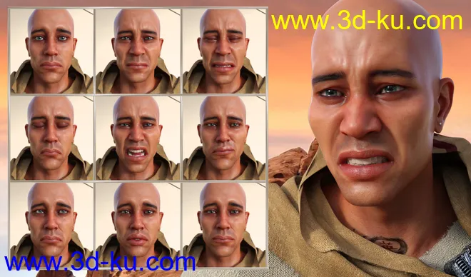 Priest of the Sun Expressions for Genesis 8 Male and Ashan 8模型的图片5