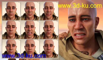 3D打印模型Priest of the Sun Expressions for Genesis 8 Male and Ashan 8的图片