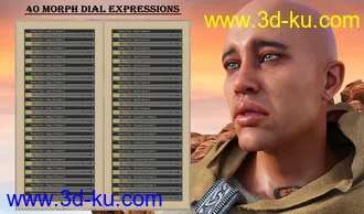 3D打印模型Priest of the Sun Expressions for Genesis 8 Male and Ashan 8的图片