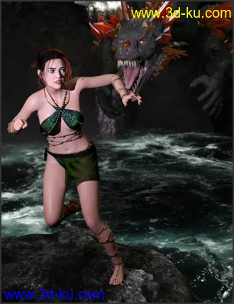 Primal Thunder - dForce Primal Scream Outfit Textures模型的图片3