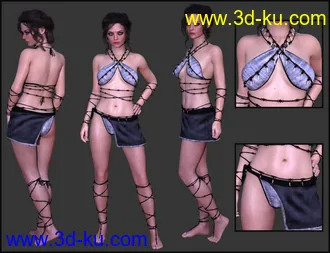 Primal Thunder - dForce Primal Scream Outfit Textures模型的图片10
