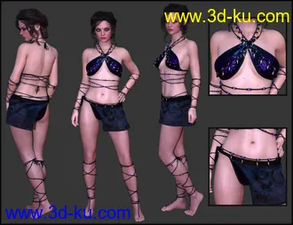 Primal Thunder - dForce Primal Scream Outfit Textures模型的图片11