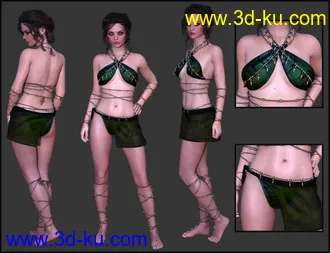Primal Thunder - dForce Primal Scream Outfit Textures模型的图片12