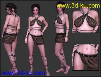 Primal Thunder - dForce Primal Scream Outfit Textures模型的图片13