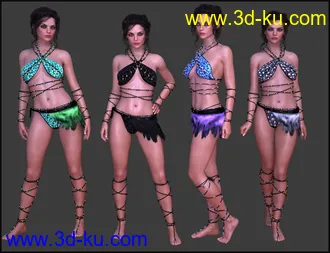 Primal Thunder - dForce Primal Scream Outfit Textures模型的图片14