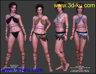Primal Thunder - dForce Primal Scream Outfit Textures模型的图片16