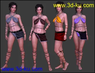 Primal Thunder - dForce Primal Scream Outfit Textures模型的图片18
