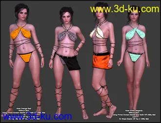 3D打印模型Primal Thunder - dForce Primal Scream Outfit Textures的图片