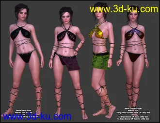 Primal Thunder - dForce Primal Scream Outfit Textures模型的图片24