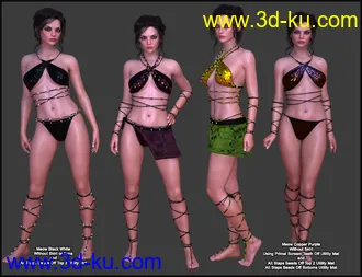 3D打印模型Primal Thunder - dForce Primal Scream Outfit Textures的图片