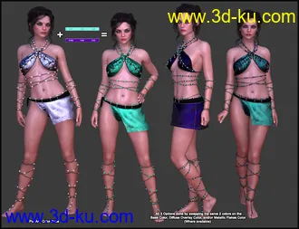 3D打印模型Primal Thunder - dForce Primal Scream Outfit Textures的图片