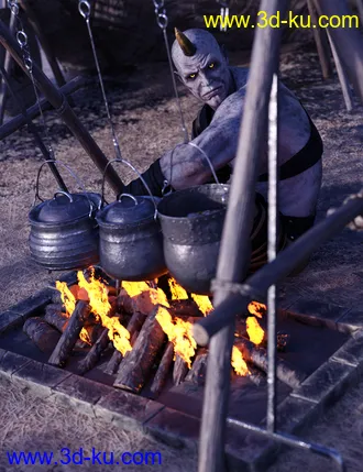 3D打印模型Primitive Medieval Campsite的图片