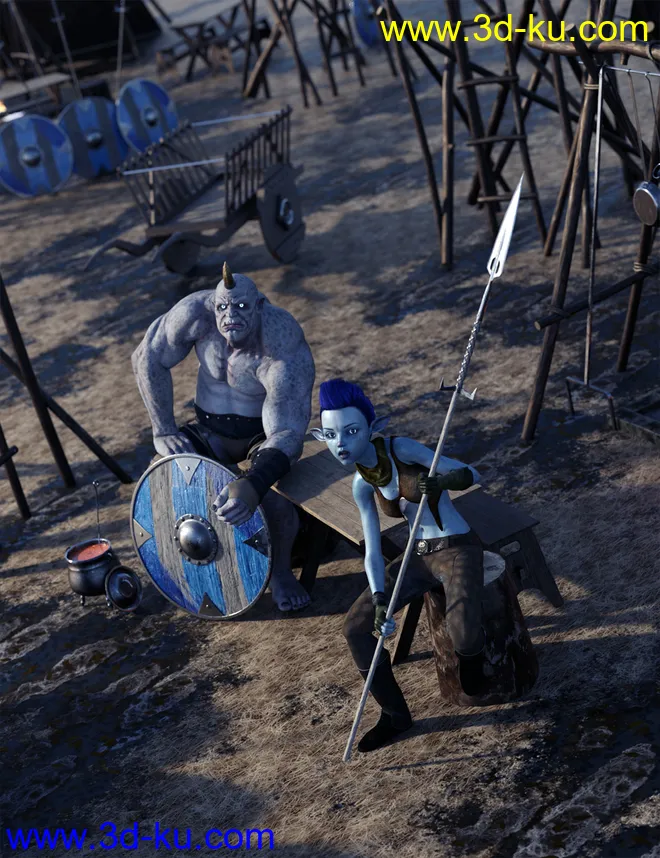 Primitive Medieval Campsite模型的图片5