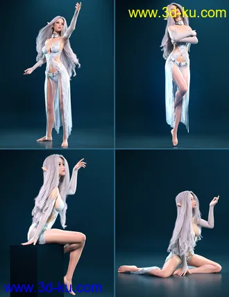 3D打印模型Prisma Angel Poses and Expressions for Genesis 8 Female的图片