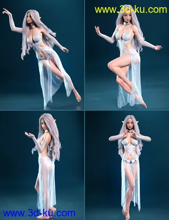 3D打印模型Prisma Angel Poses and Expressions for Genesis 8 Female的图片