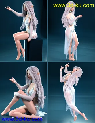 3D打印模型Prisma Angel Poses and Expressions for Genesis 8 Female的图片