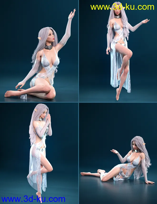 Prisma Angel Poses and Expressions for Genesis 8 Female模型的图片7