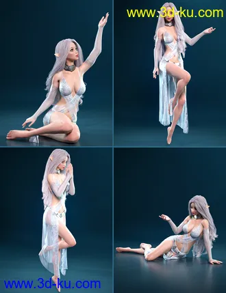 3D打印模型Prisma Angel Poses and Expressions for Genesis 8 Female的图片