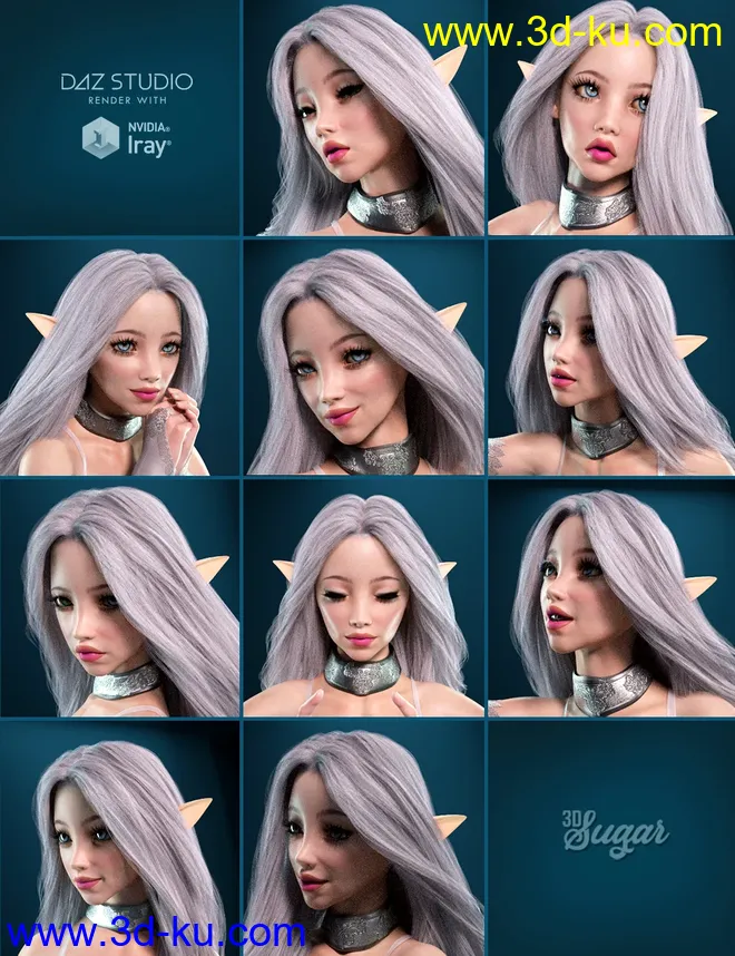 Prisma Angel Poses and Expressions for Genesis 8 Female模型的图片8