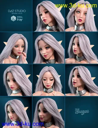 3D打印模型Prisma Angel Poses and Expressions for Genesis 8 Female的图片