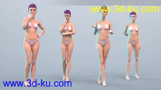 3D打印模型PTF Quirky Poses and Expressions for Genesis 8 Female and Bridget 8的图片