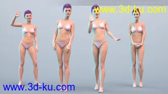 3D打印模型PTF Quirky Poses and Expressions for Genesis 8 Female and Bridget 8的图片