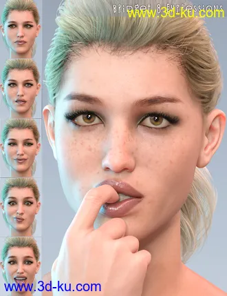 3D打印模型PTF Quirky Poses and Expressions for Genesis 8 Female and Bridget 8的图片