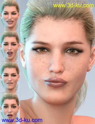 3D打印模型PTF Quirky Poses and Expressions for Genesis 8 Female and Bridget 8的图片