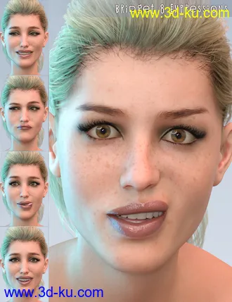 3D打印模型PTF Quirky Poses and Expressions for Genesis 8 Female and Bridget 8的图片