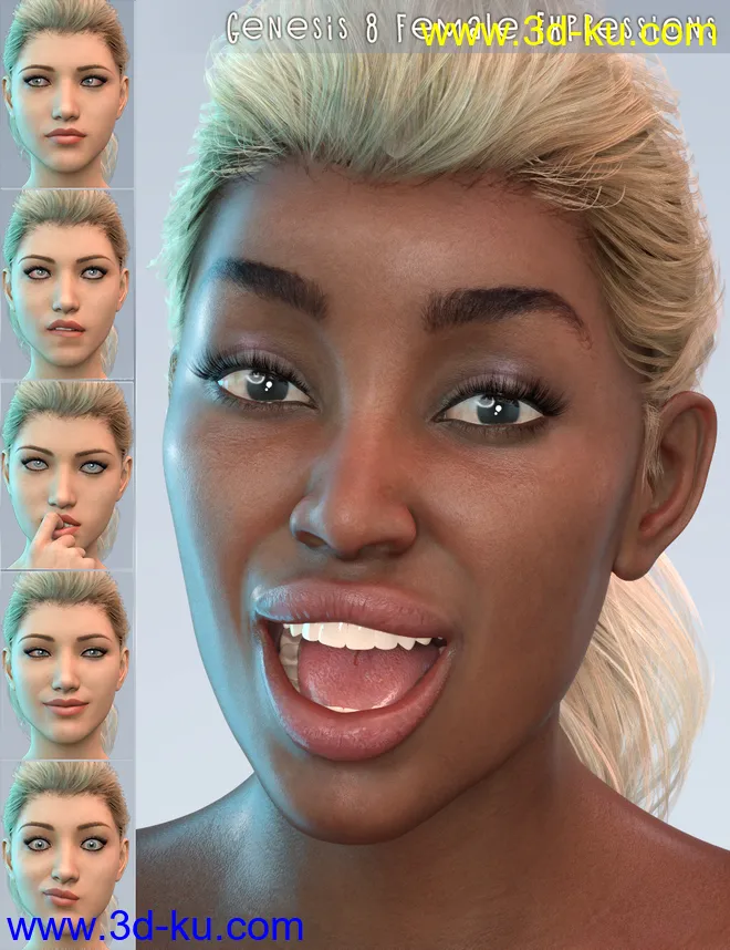 PTF Quirky Poses and Expressions for Genesis 8 Female and Bridget 8模型的图片9