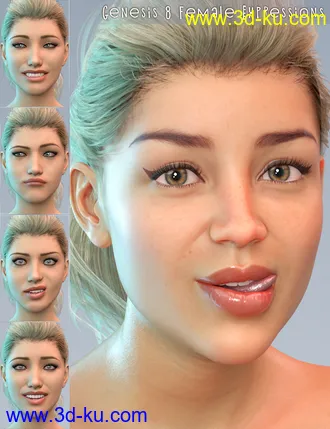 3D打印模型PTF Quirky Poses and Expressions for Genesis 8 Female and Bridget 8的图片