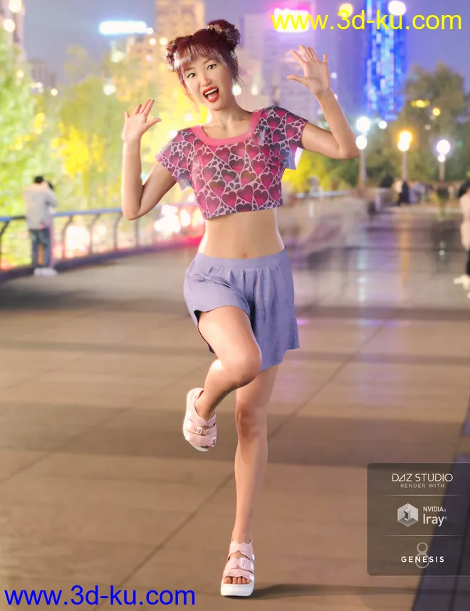 PTF Quirky Poses and Expressions for Genesis 8 Female and Bridget 8模型的图片12